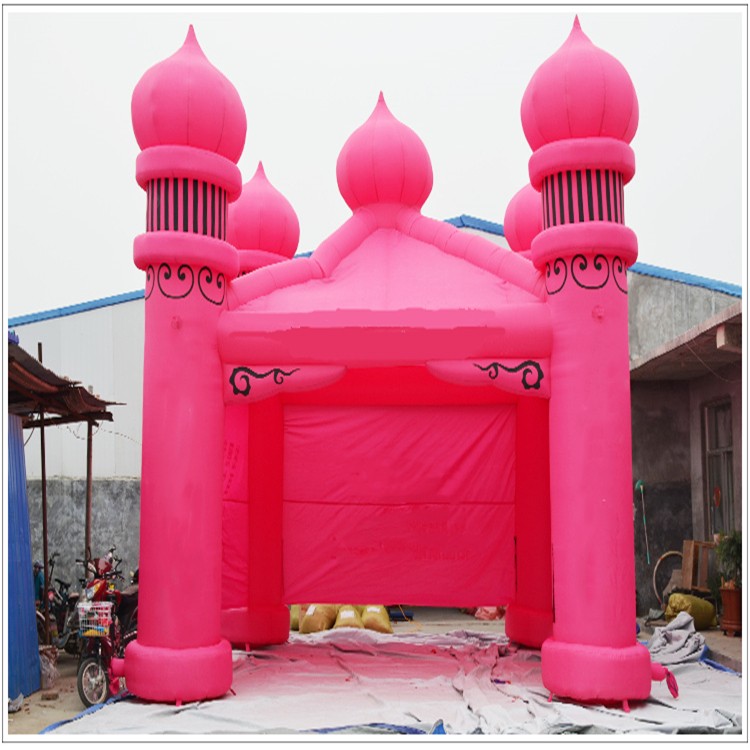 百色粉色帐篷